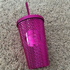 16 oz metallic pink Starbucks cup